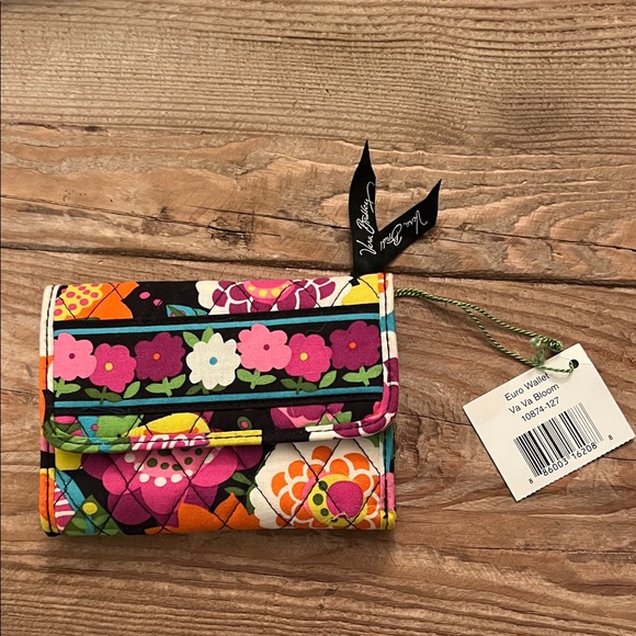 Vera Bradley Handbags - Brand New With Tags! Vera Bradley Euro Wallet in Va Va Bloom.